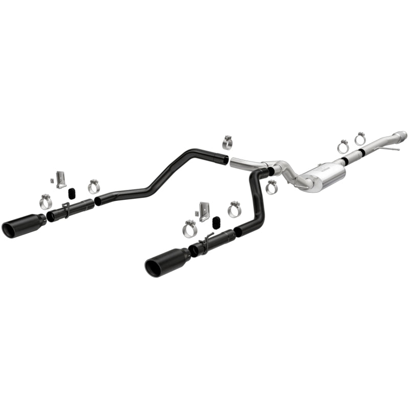 Magnaflow MagnaFlow 2019 Chevy Silverado 1500 V8 5.3L/V6 4.3L Street Series Dual Exit Exhaust w/ Black Tips - Mufflers &