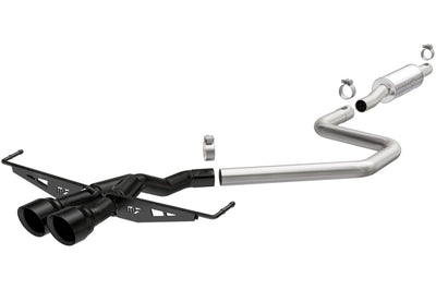 Magnaflow MagnaFlow 2019 Hyundai Veloster 1.6L 2.5in Center Exit Stainless Steel Cat-Back Exhaust w/Blk Tips - Mufflers
