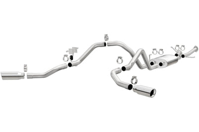 Magnaflow MagnaFlow Cat-Back 10-15 Toyota Tundra SC LB / CC SB 4.6L/5.7L V8 SS 2.5 Dual Split Rear 4in Tip - Exhaust