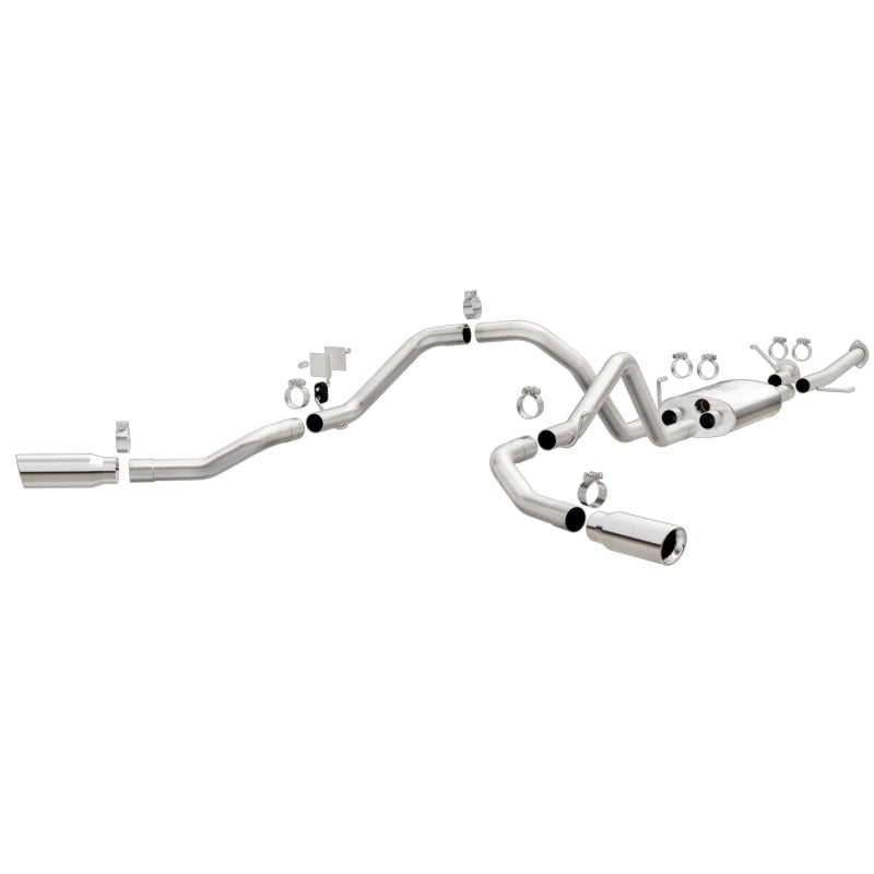 Magnaflow MagnaFlow Cat-Back 10-15 Toyota Tundra SC LB / CC SB 4.6L/5.7L V8 SS 2.5 Dual Split Rear 4in Tip - Exhaust