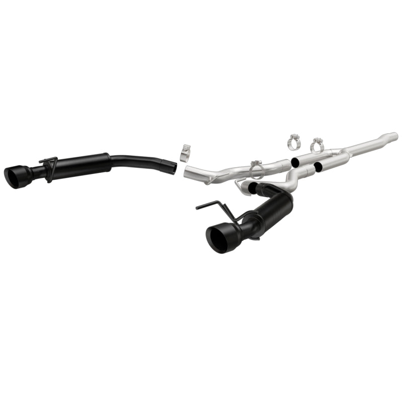 Magnaflow MagnaFlow Cat-Back 15-16 Ford Mustang 2.3L L4 Competition SS 3in Dual Split Rear 4.5in Black Tips - Exhaust