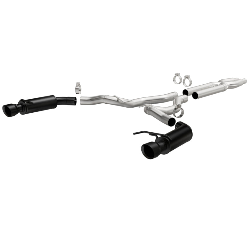Magnaflow MagnaFlow Cat-Back 15-16 Ford Mustang 5.0L V8 Competition SS 3in Dual Split Rear 4.5in Black Tips - Exhaust