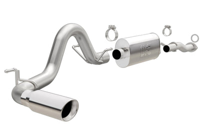 Magnaflow MagnaFlow Cat-Back 2016 Toyota Tacoma 3.5L V6 SS 3in Single Pass Side Exit Rear 4in Tip - Exhaust Mufflers &