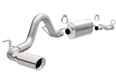 Magnaflow MagnaFlow Cat-Back 2016 Toyota Tacoma 3.5L V6 SS 3in Single Pass Side Exit Rear 4in Tip - Exhaust Mufflers &