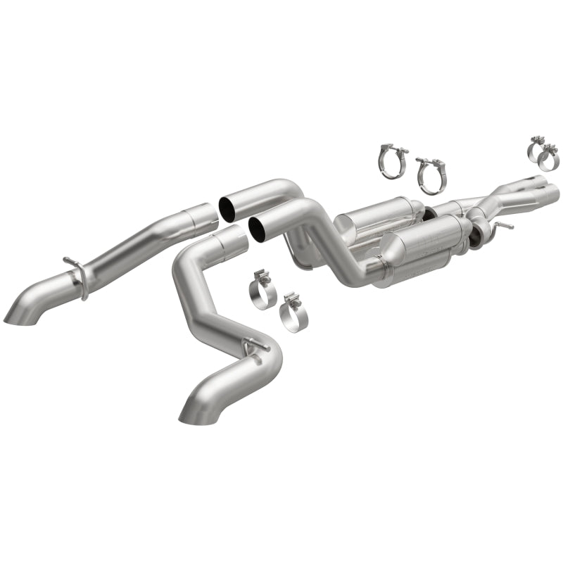 Magnaflow MagnaFlow Cat-Back 2021 Jeep Wrangler 6.4L Rock Crawler Series Dual Exit Stainless Exhaust - Mufflers & Tips