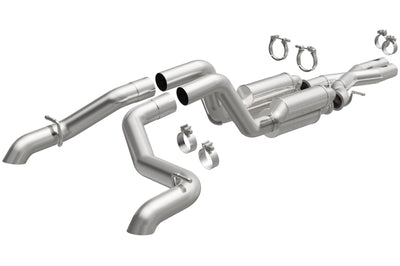 Magnaflow MagnaFlow Cat-Back 2021 Jeep Wrangler 6.4L Rock Crawler Series Dual Exit Stainless Exhaust - Mufflers & Tips
