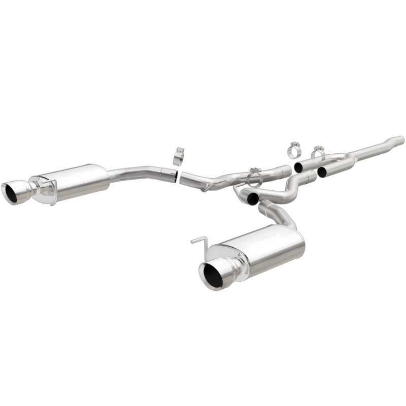 Magnaflow MagnaFlow Cat Back SS 2.5in Street Dual Split Polished 4.5in Tips 2015 Ford Mustang Ecoboost - Exhaust