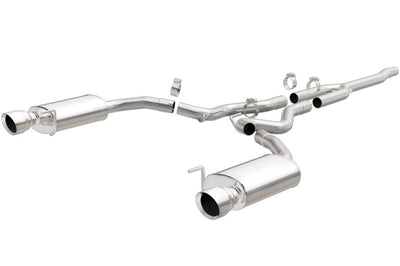 Magnaflow MagnaFlow Cat Back SS 2.5in Street Dual Split Polished 4.5in Tips 2015 Ford Mustang Ecoboost - Exhaust