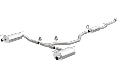 Magnaflow MagnaFlow CatBack 2018 Honda Accord L4 2.0LGAS 2.5in Dual Outlet Stainless Street Series Exhaust - Mufflers &