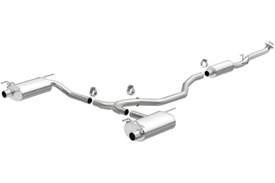 Magnaflow MagnaFlow CatBack 2018 Honda Accord L4 2.0LGAS 2.5in Dual Outlet Stainless Street Series Exhaust - Mufflers &