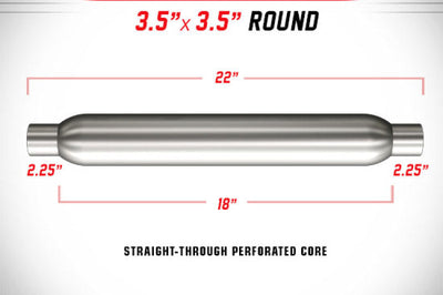 Magnaflow MagnaFlow Muff GP 3.5 Dia 18inch 2.25/2.25 - Exhaust Mufflers & Tips