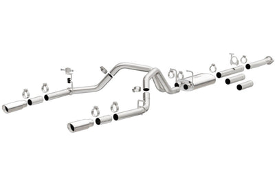 Magnaflow MagnaFlow Stainless Cat-Back Exhaust 2015 Chevy Silverado 2500HD 6.0L Dual Split Rear Exit 4in - Mufflers &