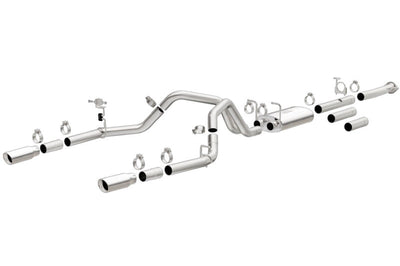 Magnaflow MagnaFlow Stainless Cat-Back Exhaust 2015 Chevy Silverado 2500HD 6.0L Dual Split Rear Exit 4in - Mufflers &