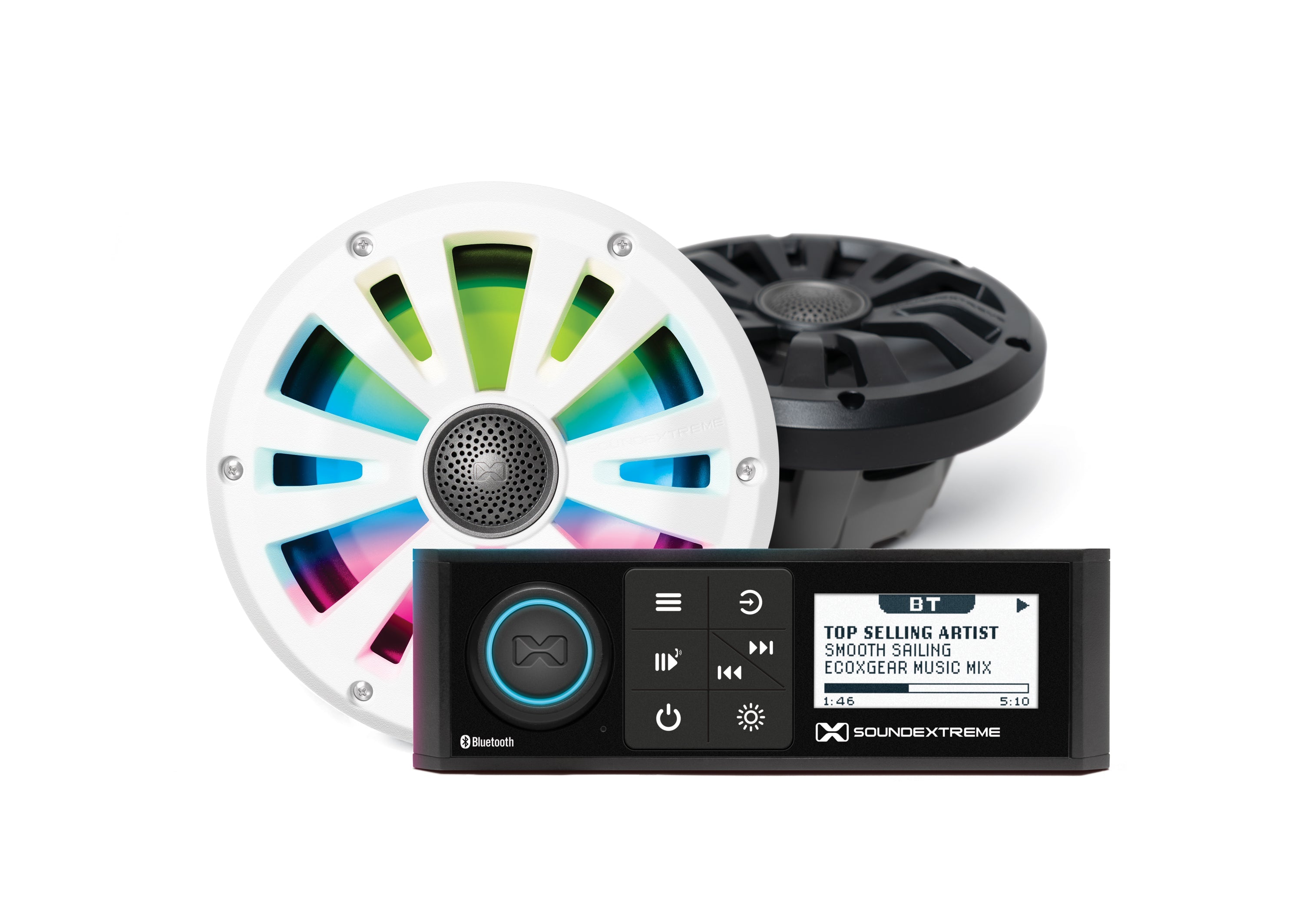 Ecoxgear Marine Din Radio Led Controller 2 6.5’’ Speakers - Watercraft Collection