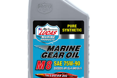 Lucas Marine Gear Oil Pure Synthetic M8 1qt - Watercraft Collection