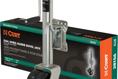 Curt Marine Jack W/ Dual 6’’ Wheels 1 500 Lbs 10’’ Travel - Watercraft Collection