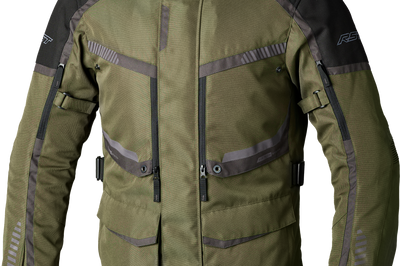 Rst Maverick Evo Ce Jacket Black/orange Textile 4xl - Khaki/Grey / 3X-Large