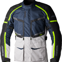 Rst Maverick Evo Ce Jacket Khaki/grey/orange Textile 4xl - Black/Black / Medium