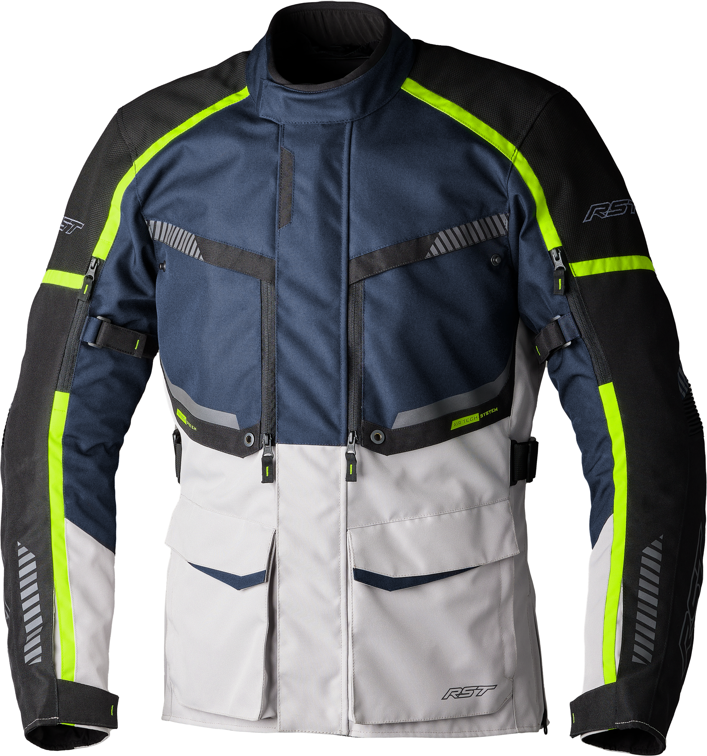 RST Maverick Evo Ce Jacket Navy/Silver Textile Md - Jackets