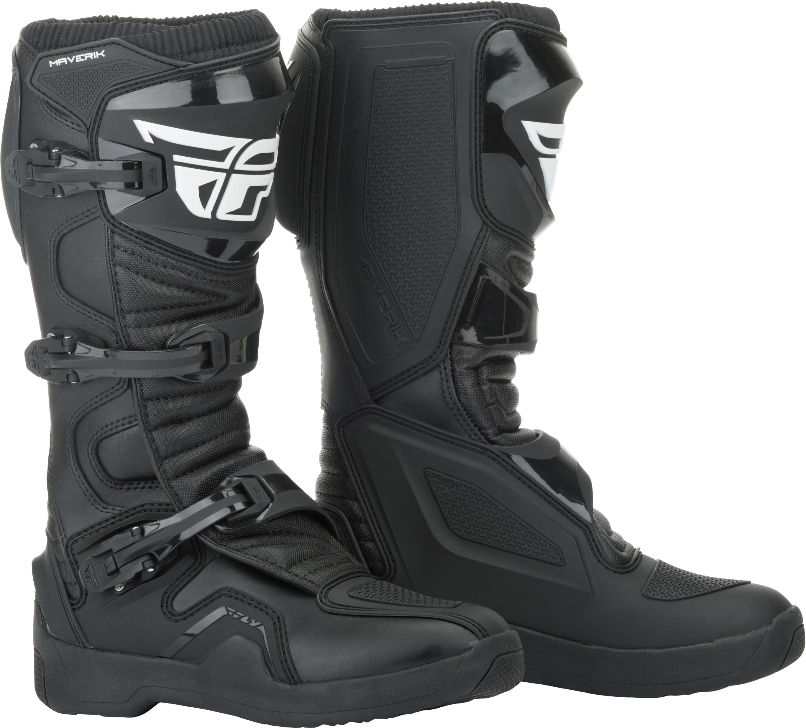 Fly Racing Maverik Boots Grey/black Sz 14 - Black / US 11 - Gear