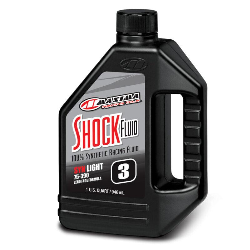 Maxima Performance Auto Racing Shock Fluid Light 75/390 3wt - Quart - Oils & Oil Filters