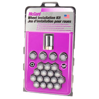 McGard 5 Lug Hex Install Kit (Clamshell) w/Locks (Cone Seat Nut) M12X1.5 / 13/16 - Chrome - Wheel and Tire Accessories