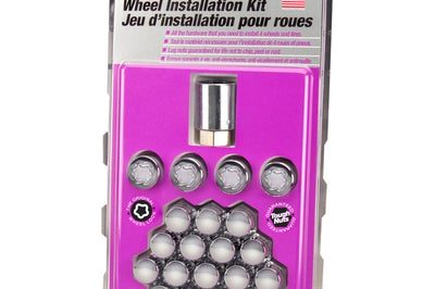 McGard 5 Lug Hex Install Kit (Clamshell) w/Locks (Cone Seat Nut) M12X1.5 / 13/16 - Chrome - Wheel and Tire Accessories