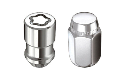 McGard 5 Lug Hex Install Kit (Clamshell) w/Locks (Cone Seat Nut) M12X1.5 / 13/16 - Chrome - Wheel and Tire Accessories