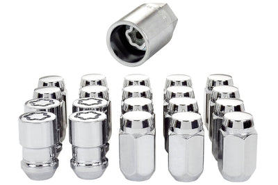McGard 5 Lug Hex Install Kit (Clamshell) w/Locks (Cone Seat Nut) M12X1.5 / 13/16 - Chrome - Wheel and Tire Accessories