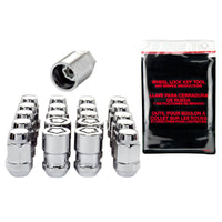 McGard 5 Lug Hex Install Kit w/Locks (Cone Seat Nut / Bulge) M12X1.5 / 3/4 / 1.45in L - Chrome - Wheel and Tire