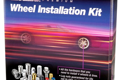 McGard 5 Lug Hex Install Kit w/Locks (Cone Seat Nut / Bulge) M12X1.5 / 3/4 / 1.45in L - Chrome - Wheel and Tire