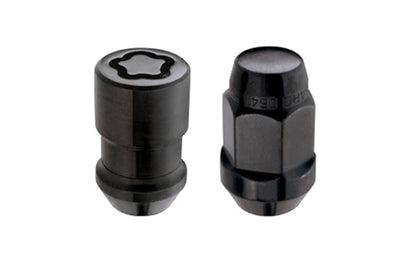 McGard 5 Lug Hex Install Kit w/Locks (Cone Seat Nut / Bulge) M12X1.5 / 3/4 / 1.45in. L - Black - Wheel and Tire