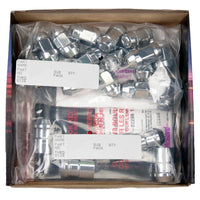 McGard 5 Lug Hex Install Kit w/Locks (Cone Seat Nut / Bulge) M12X1.5 / 3/4 / 1.45in L - Chrome - Wheel and Tire