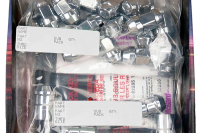 McGard 5 Lug Hex Install Kit w/Locks (Cone Seat Nut / Bulge) M12X1.5 / 3/4 / 1.45in L - Chrome - Wheel and Tire