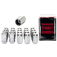 McGard 5 Lug Hex Install Kit w/Locks (Cone Seat Nut) M12X1.5 / 13/16 / 1.5in. Length - Chrome - Wheel and Tire