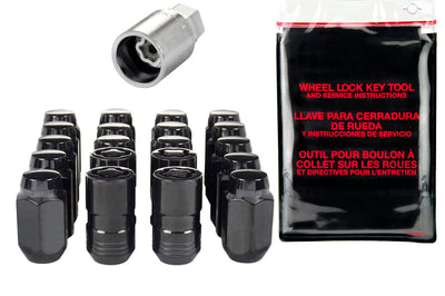 McGard 5 Lug Hex Install Kit w/Locks (Cone Seat Nut) M14X1.5 / 22mm / 1.635in. Length - Black - Wheel and Tire
