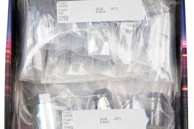 McGard 6 Lug Hex Install Kit w/Locks (Cone Seat Nut) M12X1.5 / 13/16 / 1.5in. Length - Black - Wheel and Tire