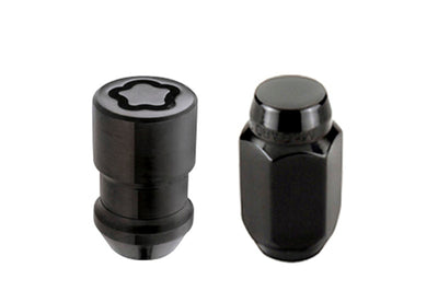 McGard 6 Lug Hex Install Kit w/Locks (Cone Seat Nut) M12X1.5 / 13/16 / 1.5in. Length - Black - Wheel and Tire