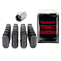 McGard 6 Lug Hex Install Kit w/Locks (Cone Seat Nut) M14X1.5 / 13/16 / 1.945in. Length - Black - Wheel and Tire