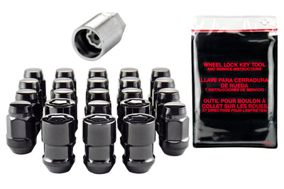 McGard Jeep Wrangler Install Kit (Cone Seat Bulge) 1/2-20 / 3/4 Hex / (18 Lug Nuts / 5 Locks) - Blk - Wheel and Tire