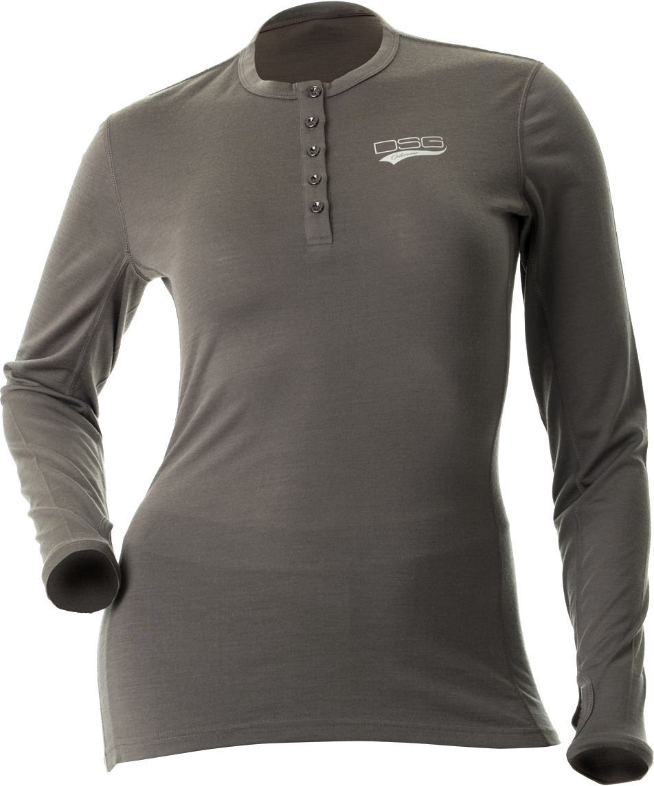 Dsg Merino Wool Base Layer Shirt Grey Xs - Large - Apparel Collection