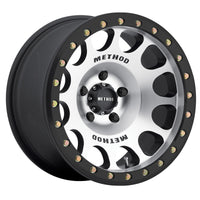 Method Wheels MR105 Beadlock 17x9 -38mm Offset 6x5.5 108mm CB Machined w/Matte Black Ring Wheel