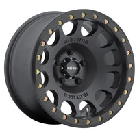 Method Wheels MR105 Beadlock 17x9 -38mm Offset 6x5.5 108mm CB Matte Black w/BH-H24125 Wheel