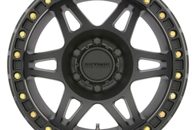 Method Wheels MR106 Beadlock 17x9 -44mm Offset 5x5 71.5mm CB Matte Black w/BH-H24125 Wheel