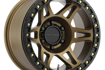 Method Wheels MR106 Beadlock 17x9 -44mm Offset 6x5.5 108mm CB Bronze w/BH-H24125 Wheel