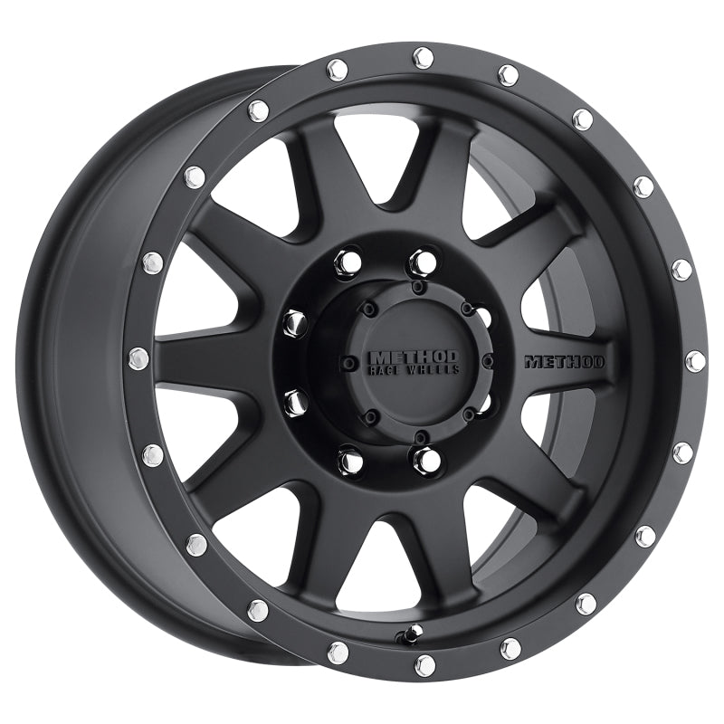 Method Wheels MR301 The Standard 16x7 0mm Offset 8x6.5 130.81mm CB Matte Black Wheel