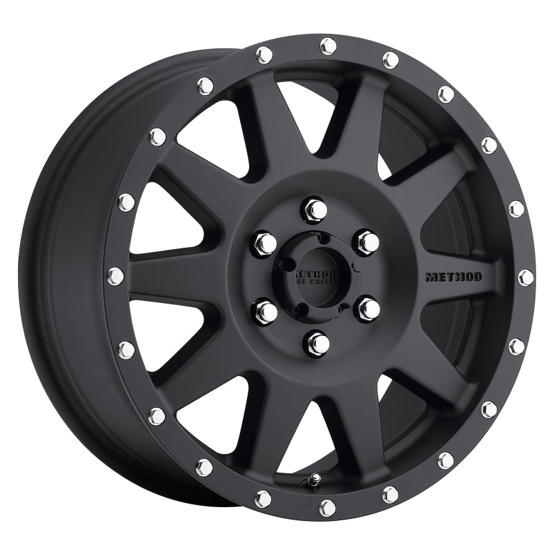 Method Wheels MR301 The Standard 17x7.5 + 50mm Offset 6x130 84.1mm CB Matte Black Wheel