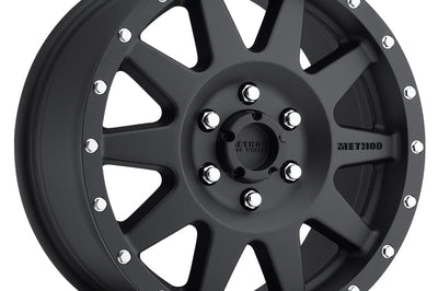 Method Wheels MR301 The Standard 17x7.5 + 50mm Offset 6x130 84.1mm CB Matte Black Wheel