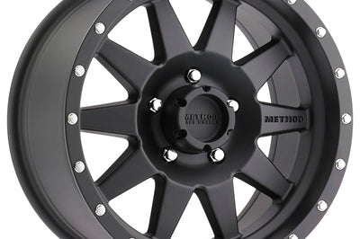 Method Wheels MR301 The Standard 17x8.5 0mm Offset 5x5.5 108mm CB Matte Black Wheel