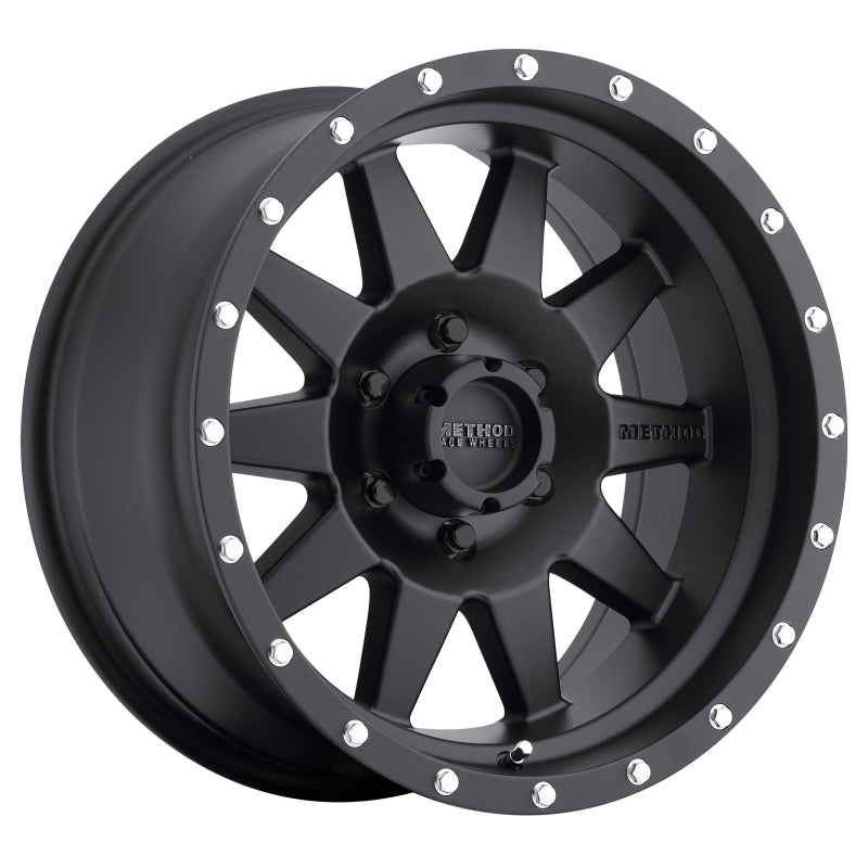 Method Wheels MR301 The Standard 17x8.5 + 25mm Offset 6x4.5 83mm CB Matte Black Wheel